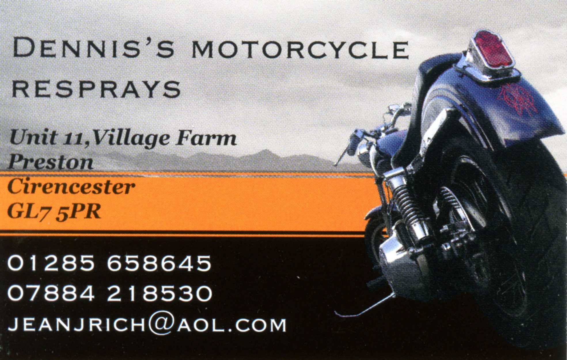 motorcycle respray