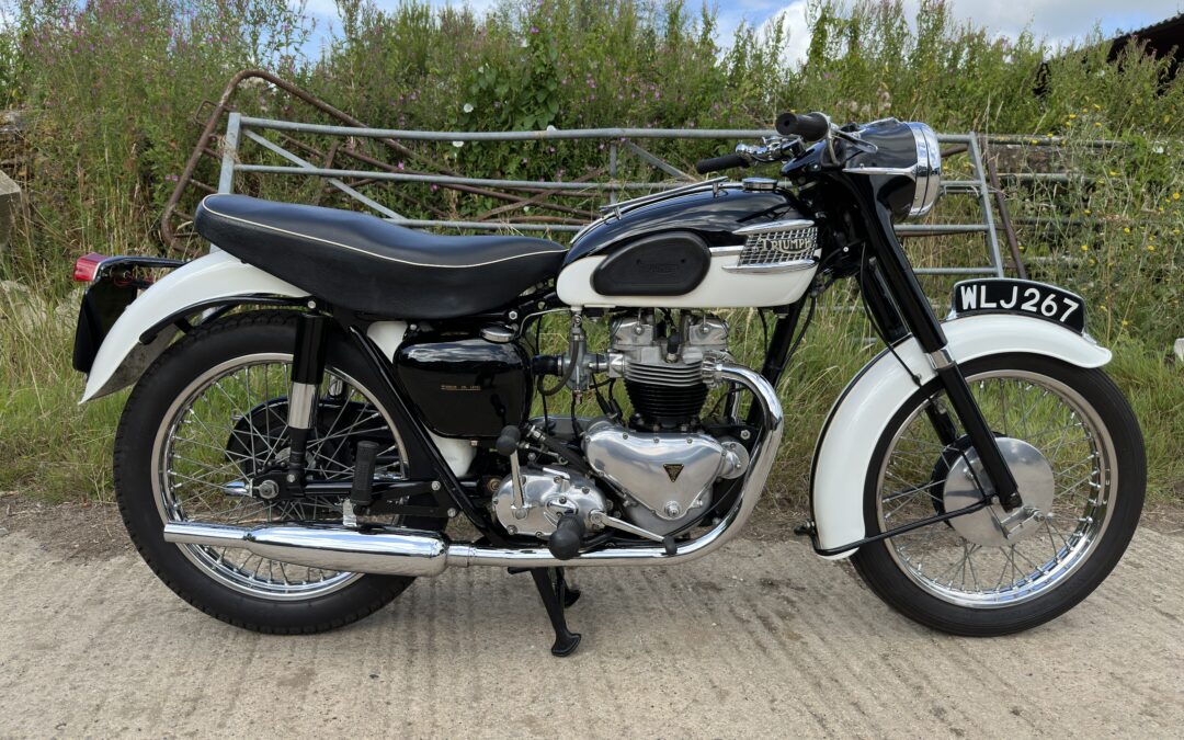 1958 Triumph T110 – Black & Ivory