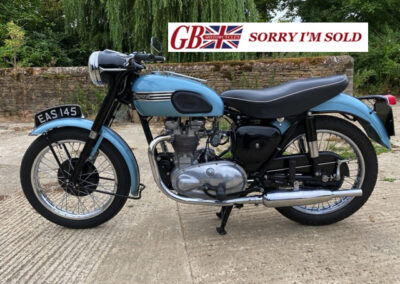 1956 Triumph T100 All Alloy – Metallic Blue