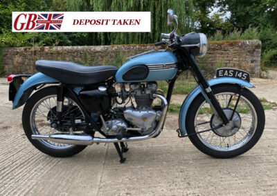 1956 Triumph T100 All Alloy – Metallic Blue