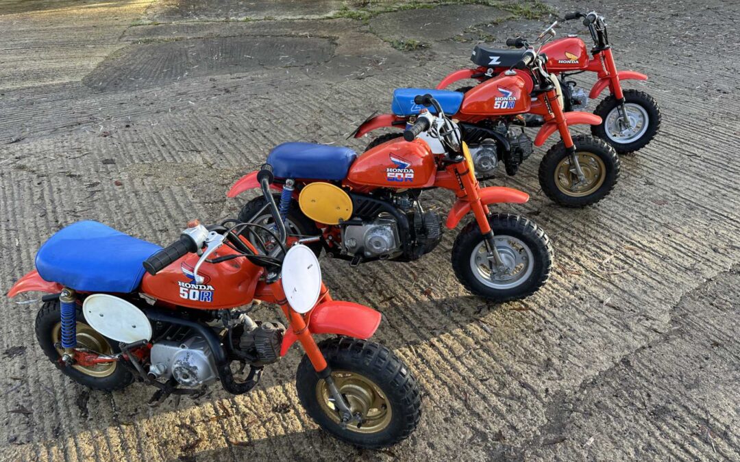 Collection of 4 Honda Z50R Monkey Bikes