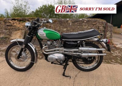 1969 Triumph T100C 500cc – Green/Silver